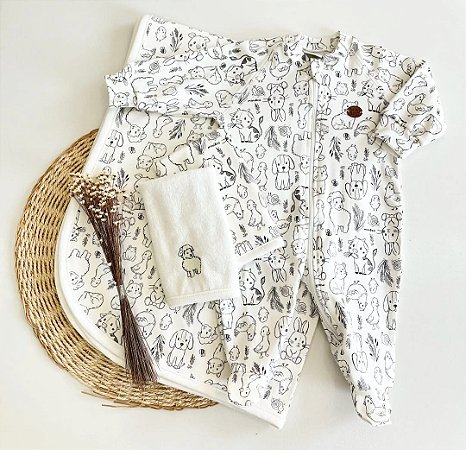 Macacão longo cavalinhos