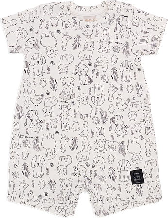 Macacão curto Fazendinha