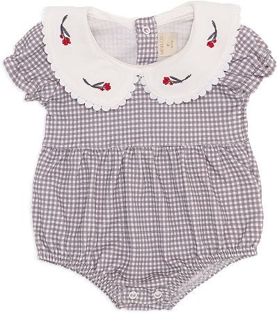 Romper xadrez tulipa vermelha