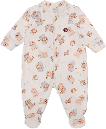 Macacão longo cachorrinhos