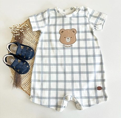 Macacão curto Ursinho
