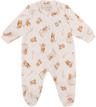 Macacão longo Ursinhas e Cavalinhos