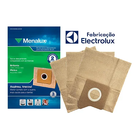 Kit Refil Saco Aspirador de Pó SIM02 I 3 uni