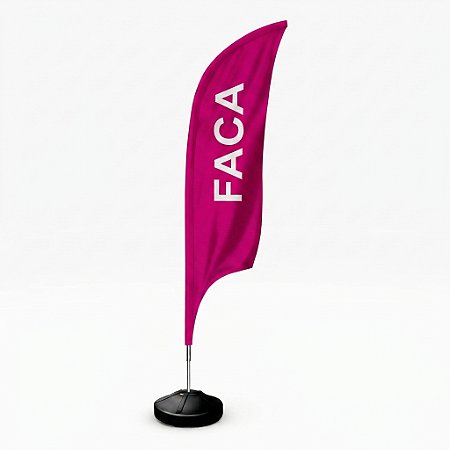 Wind Banner Modelo Faca Personalizado