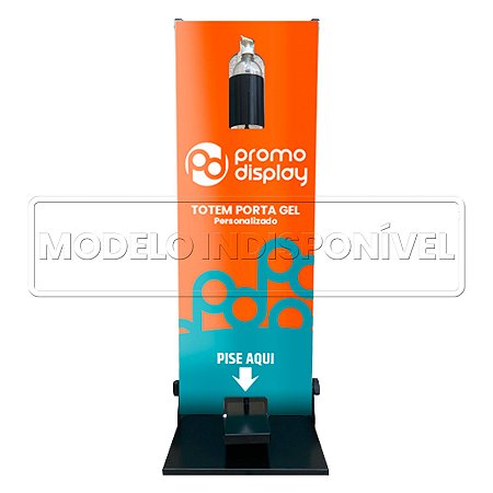 Totem Porta Álcool Gel Personalizado 100CM