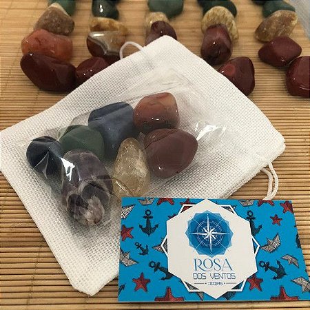 Kit Chakras com pedras roladas