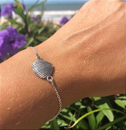 Pulseira Concha do Mar Prata 925