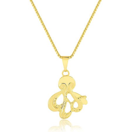 Pingente Polvo banho de ouro amarelo