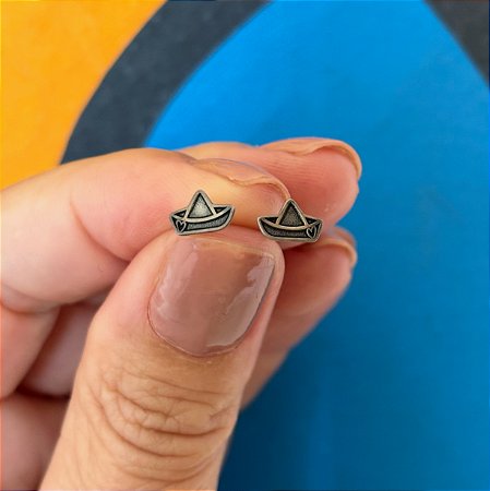 Brinco segundo furo barquinho Prata 925