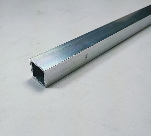 Tubo quadrado alumínio 5/8 X 1/16 = 15,87mm X 1,58mm