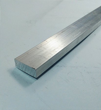 Barra Chata de alumínio 1" x 1/2" = 2,54cm X 1,27cm