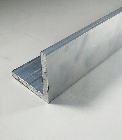 Cantoneira de alumínio 2" X 1/4"  = 5,08cm X 6,35mm