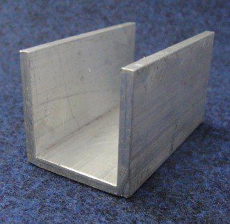 Perfil U De Aluminio 1.1/4 X 1/8 = (3,17cm X 3,17mm)