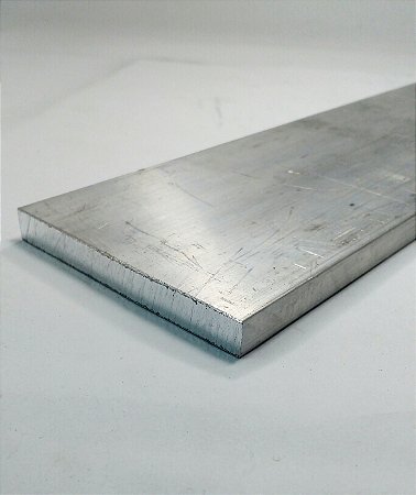 Barra chata de alumínio 5 X 1/2 = 12,7cm X 1,27cm
