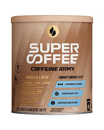 SuperCoffee Vanilla Latte 220g Caffeine Army