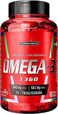 Ômega 3 1360mg 60 Cápsulas Integralmedica (Validade: 30/04/2026)