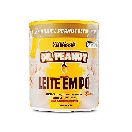 Pasta de Amendoim Sabor Leite em Pó 600g Dr. Peanut