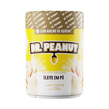 Pasta de Amendoim com Whey Protein sabor Leite em Pó 250g Dr. Peanut