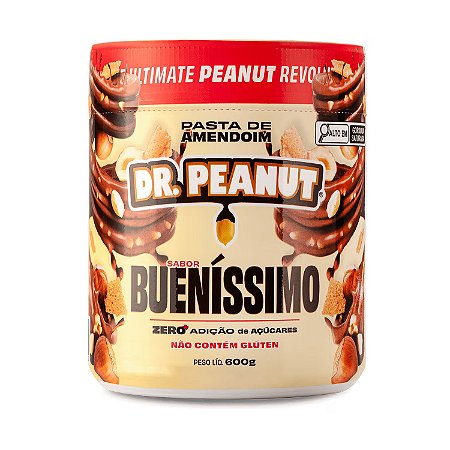 Pasta de Amendoim com Whey Protein Bueníssimo 600g Dr. Peanut