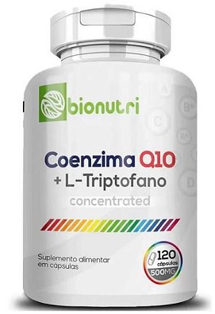 Coenzima Q10 + L-Triptofano 120 cápsulas Bionutri