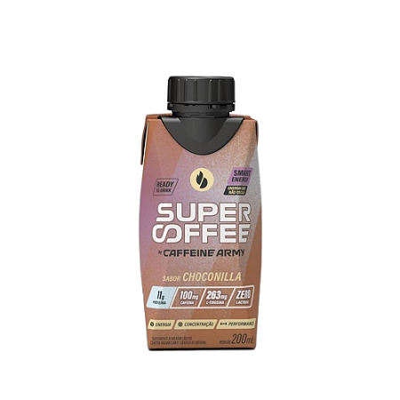 SuperCoffee Choconilla Read to Drink 200ml Caffeine Army