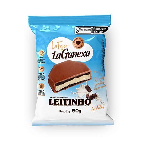 Alfajor sabor Leitinho 50g (unidade) La Ganexa