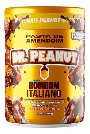 Pasta de Amendoim com Whey Protein sabor Bombom Italiano 250g Dr. Peanut