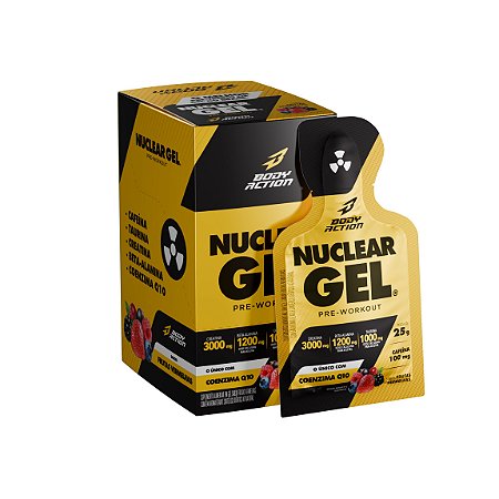 Nuclear Gel Bodyaction (Caixa com 10 Sachês de 25g cada)