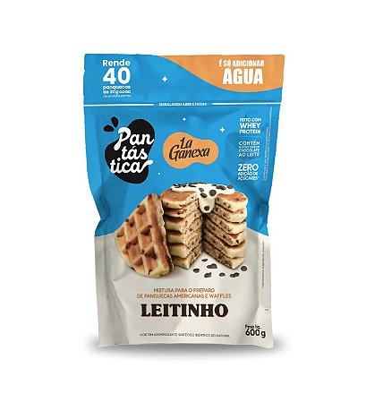 Panqueca Proteica Pantástica 600g La Ganexa Sabor Leitinho