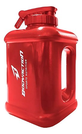 Galão Quadrado Vermelho 1,6L Bodyaction