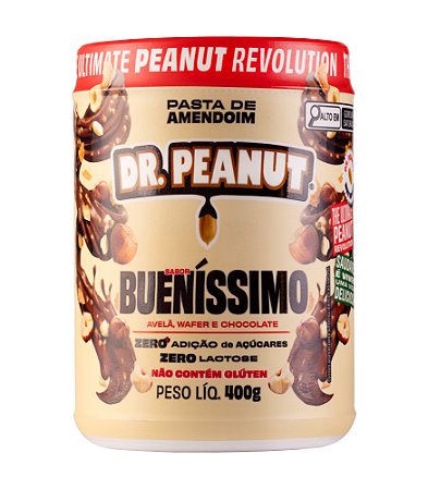 Pasta de Amendoim com Whey Protein Bueníssimo 400g Dr. Peanut
