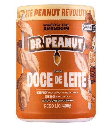 Pasta de Amendoim Com Whey Protein Doce de Leite 400g Dr. Peanut