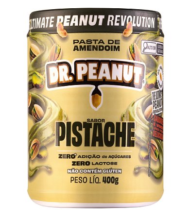 Pasta de Amendoim Com Whey Protein Pistache 400g Dr. Peanut