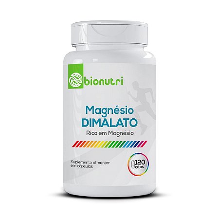 Magnésio DIMALATO 120 Cápsulas Bionutri
