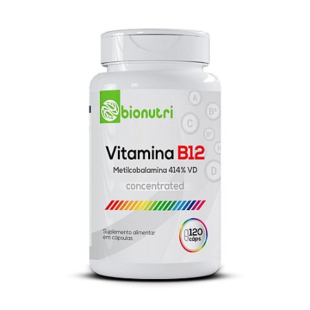 Vitamina B12 120 Cápsulas Bionutri