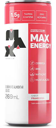 Max Energy Framboesa 269mL Max Titanium