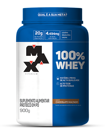 100% Whey 900g Max Titanium