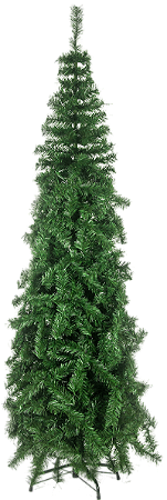 2M ARVORE DE NATAL PINHEIRO LIZA FINA COR VERDE 200CM 537GALHOS 11625