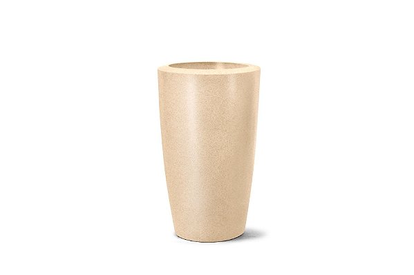 VASO DE PLANTAS CHÃO CLASSIC CONICO 65x38CM AREIA 11177