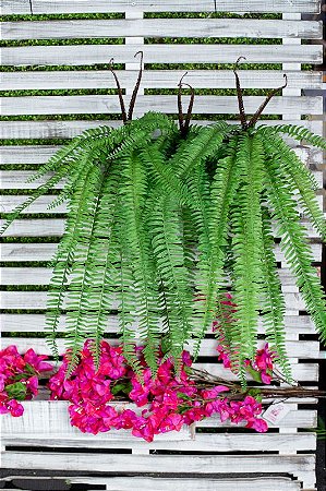PLANTA ARTIFICIAL BUQUE SAMAMBAIA PLÁSTICO 68CM 13252