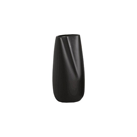 VASO DE CERAMICA ORGANICO G PRETO FOSCO 5CMX22CMX18CM 128250