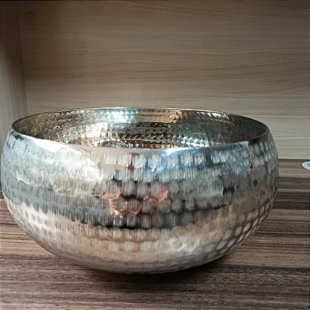 VASO ALUMÍNIO LOTUS M 11X23CM PRATA 128539
