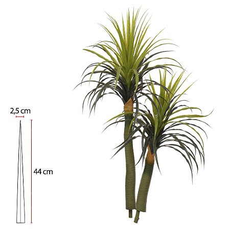 PLANTA ARTIFICIAL YUCCA PLASTICO X120 VERDE 1,45M 128092