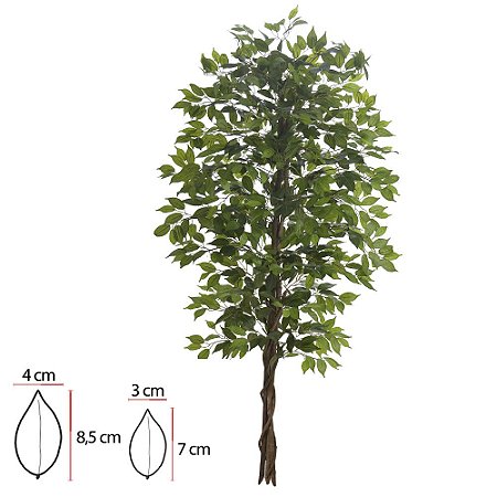 ARVORE PLANTA ARTIFICIAL FICUS VERDE 1,50M 13344
