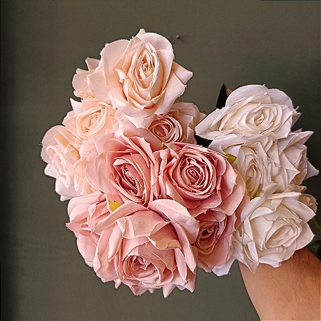 BUQUE DE ROSA X6 43CM  - 128649