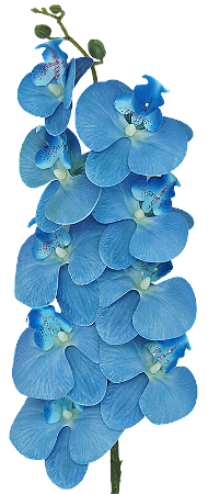 ORQUIDEA SILICONE TOQUE REAL X9 110CM AZUL 12941