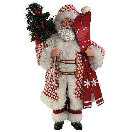 PAPAI NOEL SKY CASACO 40CM NEVE 129263