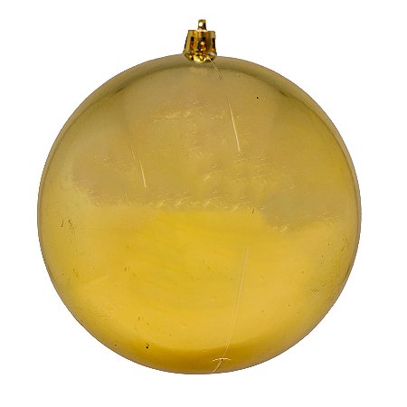 BOLA DE NATAL BRILHANTE 12CM C/1 DOURADA 129149
