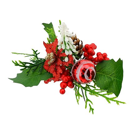 PICKS DECOR PINHAS/BERRIES 22CM BOLA 129185