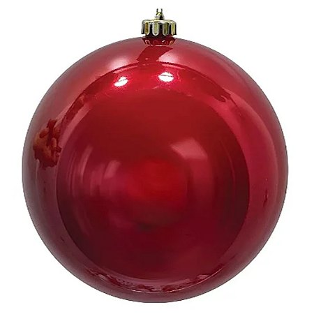 BOLA DE NATAL 20CM UNITARIA VERMELHA 129369